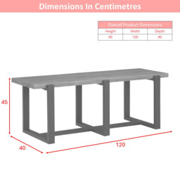 Dining Bench Pembroke Pine Natural/Black - thumbnail 3