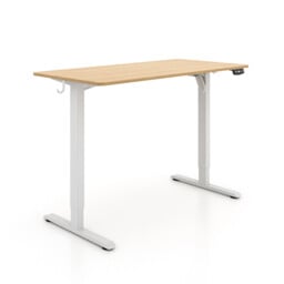 ochama Electric Standing Desk, Oak Colour, 120*60cm, Full Board Tabletop, 2-Level Memory Height, 70KG Load Capacity, UK Standard & CE Dual Certification, Eco-Friendly Tabletop, Desk for Office / Study / Gaming - thumbnail 6