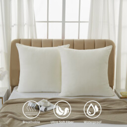 Meeallhome Dust Moisture Sweat Proof pillow  50*75cm*2 White - thumbnail 3