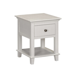 Side Table Provence 1 Drawer Rustic Pine White - thumbnail 7
