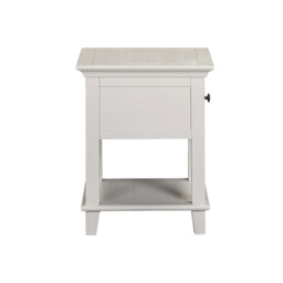 Side Table Provence 1 Drawer Rustic Pine White - thumbnail 3