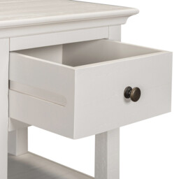 Side Table Provence 1 Drawer Rustic Pine White - thumbnail 5