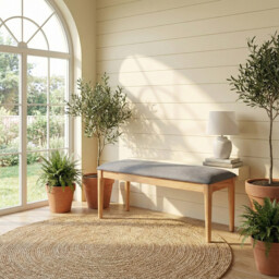Dining Bench Orlando Oak/Grey - thumbnail 1