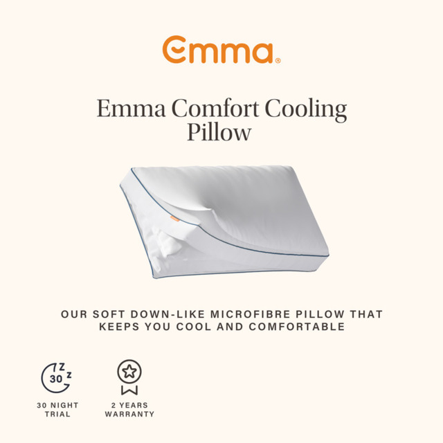 Emma Pillow Comfort Cooling Multi Layer Medium Soft - image 1