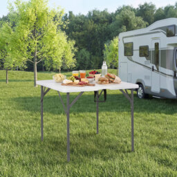 Costway Heavy Duty Indoor Outdoor Folding Card Table with Carry Handle for Patio-White