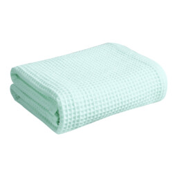 "Lebonsoir 1PC Bath Towel, 100% Cotton, Soft & Quick Drying - Waffle Structure, Very Large - 70 x 140 cm, Modern, high-quality design, Light blue " - thumbnail 7