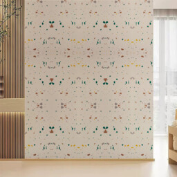 LIVINGANDHOME 10pcs Peel and Stick Marble Wall Sticker, Multicolour - thumbnail 6