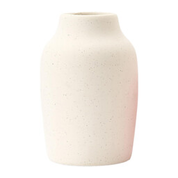 1pc/17.8cm 7in Rustic Farmhouse Ceramic Flower Vase 7 Inch Boho Terracotta Vase for Home Decor Living Room Table Shelf Fireplace Decor Farmhouse White - thumbnail 3