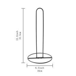 JU7CER Black Kitchen Cleaning Paper Towel Holder - Countertop Standing, Modern & Minimalist Design, Ideal for Home Use - thumbnail 5