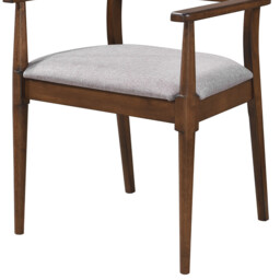Dining Chairs with Armrests Orlando Walnut/Grey 2pcs - thumbnail 7