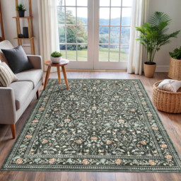 Likewise Rug Enchanted Florals Rectangle Green 160x230cm - thumbnail 1