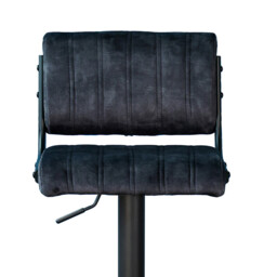 Bar Stools Paris Faux Distressed Leather Adjustable Height Charcoal 2pcs - thumbnail 7