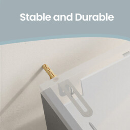 Ochama Bathroom Vanity Unit with 3 Side Drawers – Cloud White & Dove Grey, 30 x 70 x 64 cm, 2 Compartments Behind the Door, Includes Feet – For Pedestal Washbasins - thumbnail 2
