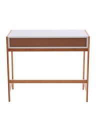 Interiors by Premier Desk Rostok 1 Drawer White/Natural - thumbnail 3