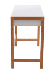 Interiors by Premier Desk Rostok 1 Drawer White/Natural - thumbnail 2