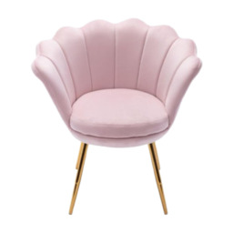 Ya-Home Accent Chair Upholstered Lounge Armchair with Golden Legs, Modern Petal Side Chair Corner Chair for Living Room/Bedroo - thumbnail 1