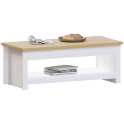 Vida Designs Coffee Table Arlington Rectangle White/Oak Effect - thumbnail 7