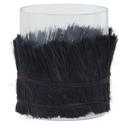 Interiors by Premier Candle Holder Kuta Black Medium - thumbnail 1