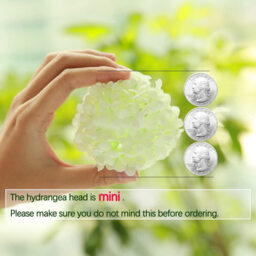 Yuejia 1Pc 13in/33cmArtificial 7-Head Hydrangea Silk Flower Silk Flower Living Room Bedroom Wedding Flower Arrangement Artificial Flower Decoration(white) - thumbnail 2