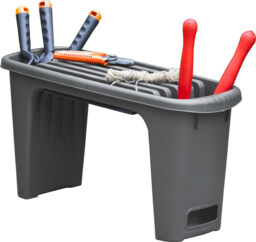 Strata Padded Garden Kneeler, Seat & Tool Storage Grey - thumbnail 5