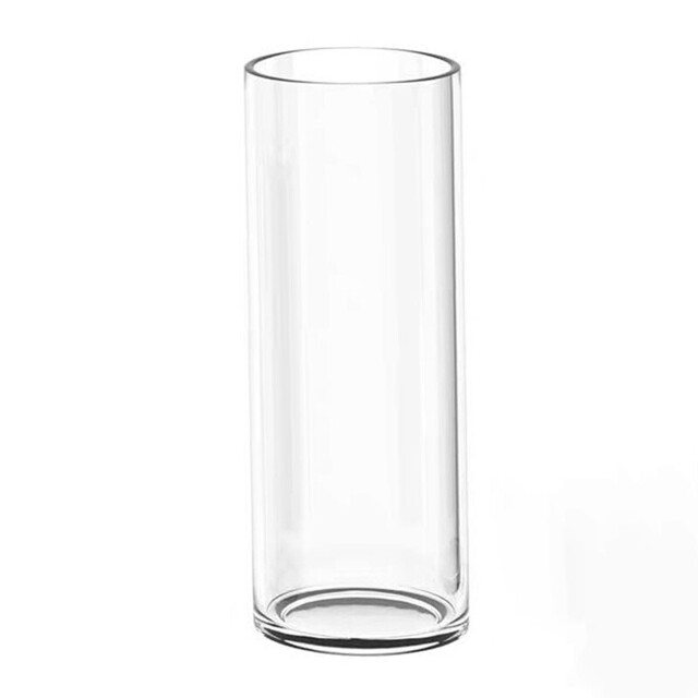 1pc/30cm12in 30 cm Glass Vase Large Clear Glass Vase Round Narrow Vase Clear Flower Vase Cylindrical Glass Vase for Orchids, Roses, Tulips, Pampas Grass, Table Decoration, Candle etc