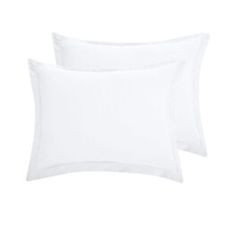 LeBonsoir White Bedding Duvet Cover Set，220x200cm/50x75cmx2 Breathable Durable Soft Comfy， with Zip， 3 Pieces， Includes 1 Duvet Cover & 2 Pillowcases，NO Comforter - thumbnail 4