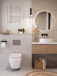 DeerValley Wall Hung Toilet Set Rimless Wall Mounted Toilet with Soft Close Seat, Quiet Design, Smooth Ceramic Surface, D-Shape Design, Compact 51.5cm Hanging Toilet for Guest Bathroom - thumbnail 5