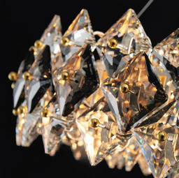 Homary Crystack Modern 6-Light Tiered Crystal Chandelier with Adjustable Cables - thumbnail 2
