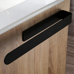 Vilscijon Stainless Steel Towel Bar, Hand Towel Rack, Bathroom Hand Towel Hanging Rod with Hooks, Multi-purpose Wall-mounted Shelf for Toilet - thumbnail 6