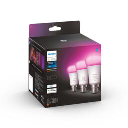 Philips Hue White & Color Ambiance 800 Smart LED Spotlight - B22, Triple Pack - thumbnail 1
