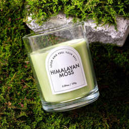 Zooly Transparent Colored Scented Candle - Himalayan Moss (Light Green), 140G, 1PC - thumbnail 1