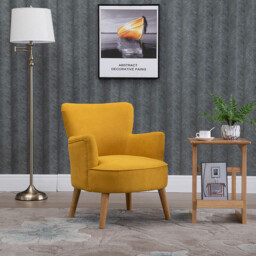 Armchair Keira Ochre Yellow - thumbnail 4
