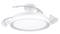 Philips Ceiling Light LED & Retractable Fan Bliss 3 Brightness Settings with Remote White 28W+35W - thumbnail 1
