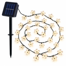 Solar Cherry Blossom String Lights, Warm White, 30 m, 100 LEDs, Warm White, Solar Powered, Waterproof Decorative Lights - thumbnail 3