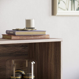 Vida Designs Bookcase Cambridge 3 Shelves Walnut - thumbnail 5