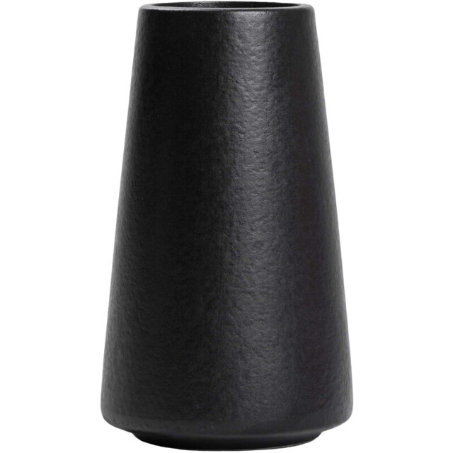 1pc/15cm/6in, Ceramic Vase - Flower Vase Minimalism Style for Modern Table Shelf Home Decor, Fit for Fireplace Bedroom Kitchen Living Room Centerpieces Office Desk (Solid Black) - image 1