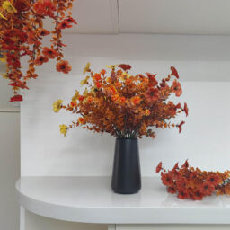 1pc/15cm/6in, Ceramic Vase - Flower Vase Minimalism Style for Modern Table Shelf Home Decor, Fit for Fireplace Bedroom Kitchen Living Room Centerpieces Office Desk (Solid Black） - thumbnail 4