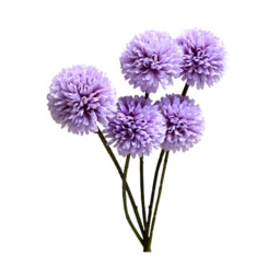 Wei's Moment 6Pcs Artificial  Flowers Artificial Hydrangea Decoration for Wedding Vase Purple - thumbnail 4