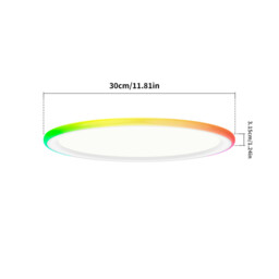 Yeelight Ceiling Light 16M SideGlow RGBICWW Dimmable Tunable White Ra90 Immersive Ambience ABS+PC YLXDD-0266, New Year Sale , Top gift picks - thumbnail 3