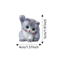 JU7CER 1pc Adorable Kitten-shaped Incense Holder Ceramic Aromatherapy Burner Creative Home Decor Ornamental Piece Home Zen Tea Ceremony Incense Burner Kung Fu Little Blue Cat - Stick Incense - thumbnail 3