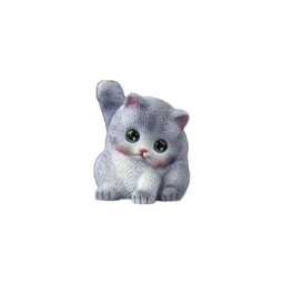 JU7CER 1pc Adorable Kitten-shaped Incense Holder Ceramic Aromatherapy Burner Creative Home Decor Ornamental Piece Home Zen Tea Ceremony Incense Burner Kung Fu Little Blue Cat - Stick Incense - thumbnail 4