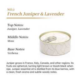 Zooly Canister Scented Candle, French Juniper Lavender, 120g, 1pc - thumbnail 4
