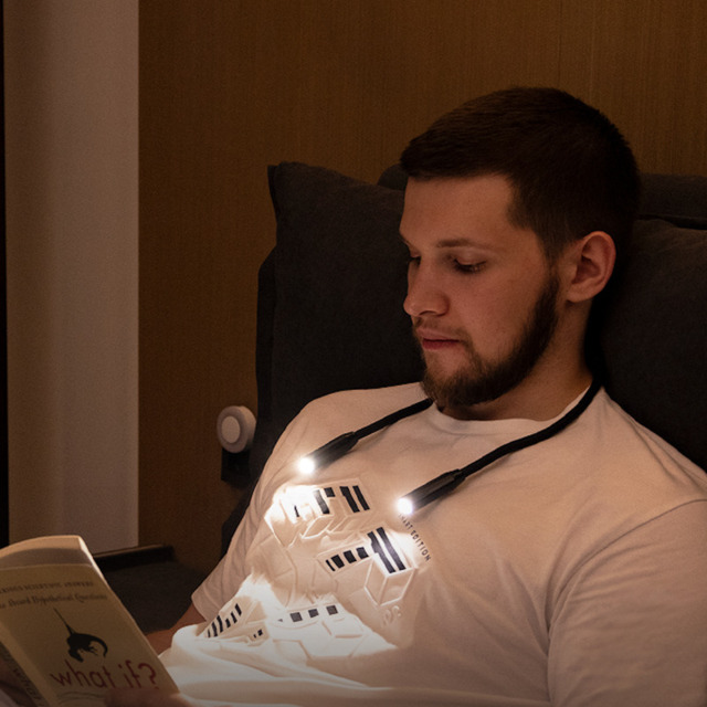Yeelight LED Neck Book Light – Flexible Wearable Neck Reading Lamp with Warm Eye-Care Lighting, Portable Rechargeable Light for Bedtime, Travel & Study - image 1