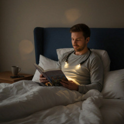Yeelight LED Neck Book Light – Flexible Wearable Neck Reading Lamp with Warm Eye-Care Lighting, Portable Rechargeable Light for Bedtime, Travel & Study - thumbnail 7