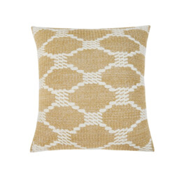 MEROPE, PE/Polyester Canvas Cushion Cover, 50x50cm, khaki/white, 1pack - thumbnail 4