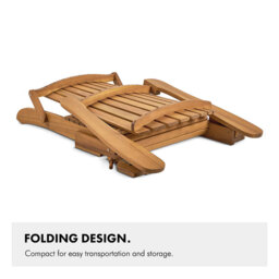 Vonhaus Hudson Folding Adirondack Chai - thumbnail 7