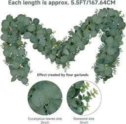 colospec 6ft eucalyptus garland-2pcs - thumbnail 7