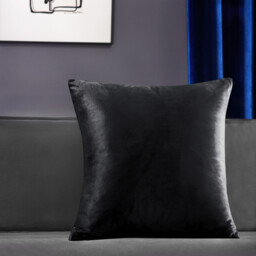 Deconovo Dutch Velvet cushion cover black color 45*45cm 1pc - thumbnail 7