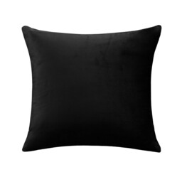 Deconovo Dutch Velvet cushion cover black color 45*45cm 1pc - thumbnail 1