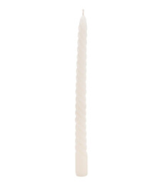 Candlelight Taper Candles Twisted Cream 4pcs - thumbnail 2